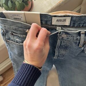Agolde High Rise Light Blue Jeans